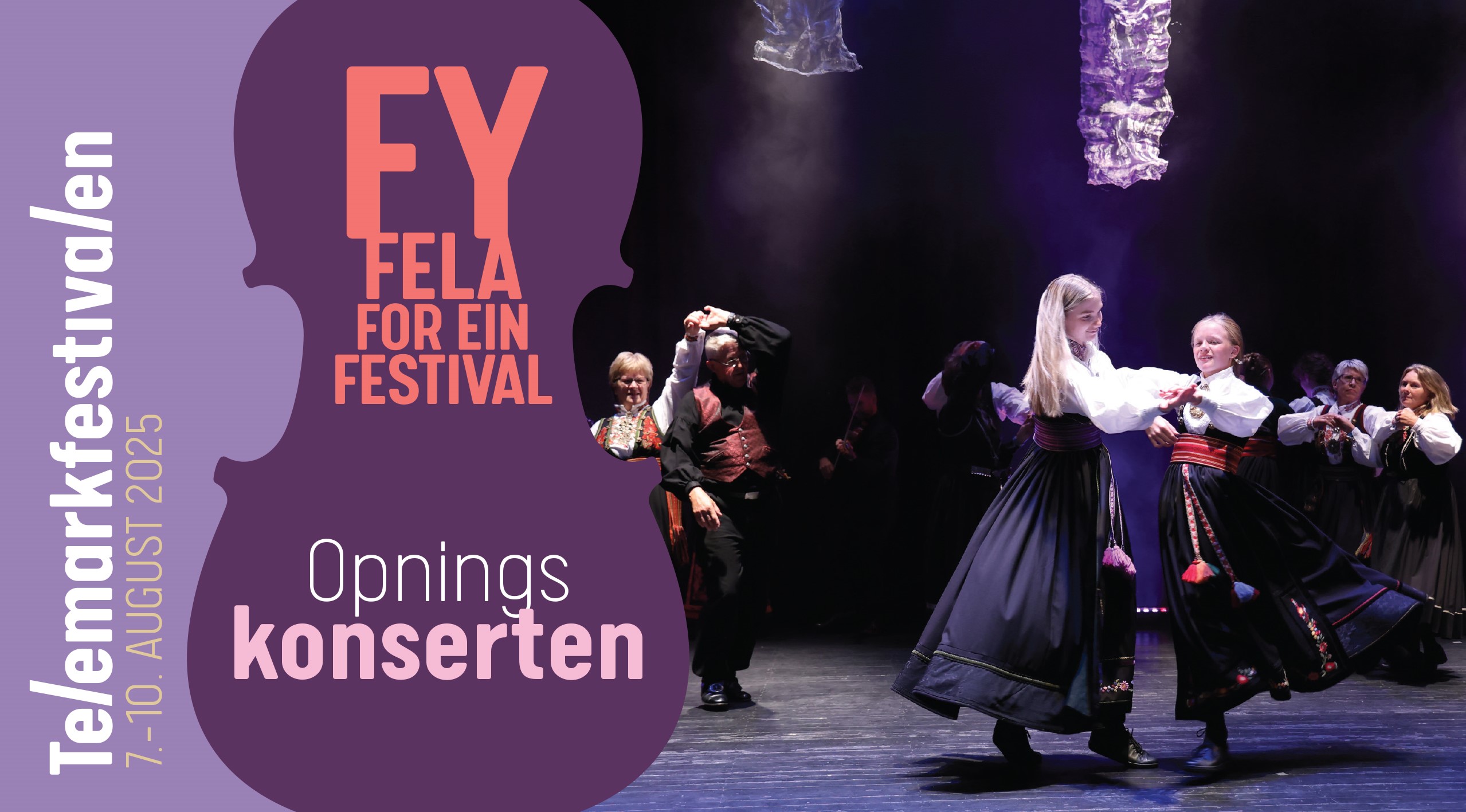 Opningskonserten Telemarkfestival 2025. Plakat